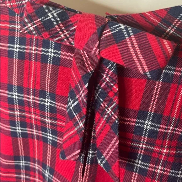 Draper James Red Plaid Blouse - Picture 4 of 5